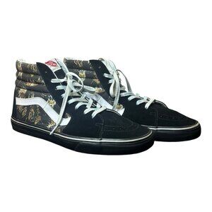 Vans Sk8-Hi Black Sneakers Native American Customs Indian Men’s Size 14 Tribal